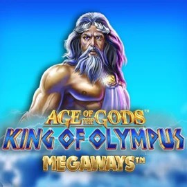 Age Of The Gods: King of Olympus Megaways slot logo by Origins at FlashDash Casino