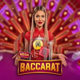 Mega Baccarat by Pragmatic Play, showcased at flash-dash.nl – game logo