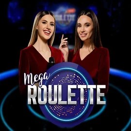 Mega Roulette logo by Pragmatic Play FlashDash Casino