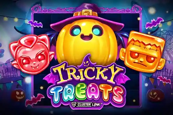 Tricky Treats logo by Push Gaming FlashDash Casino