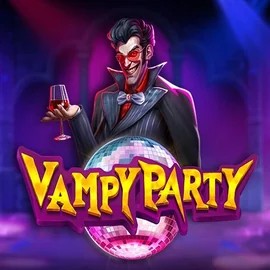Vampy Party slot logo by Pragmatic Play at FlashDash Casino